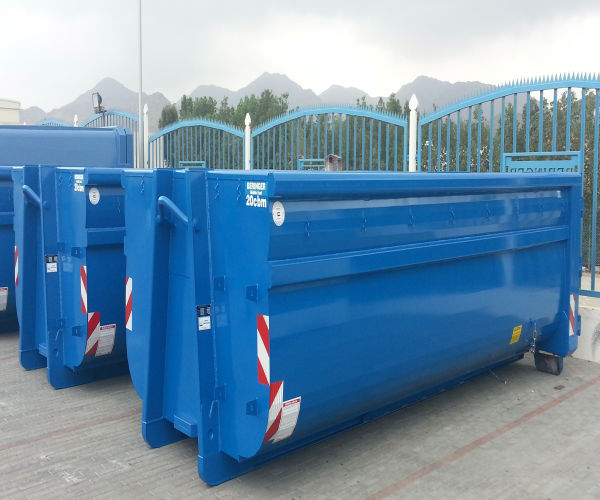 Blue industrial waste containers  - POWER Bear